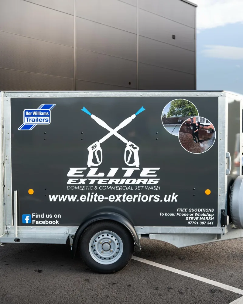Elite Exteriors Trailer Wrap and Signage