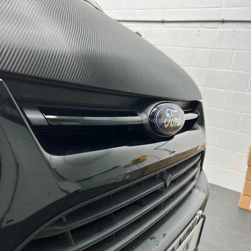Ford Transit Custom Carbon-Effect Bonnet and Mirror Wrap