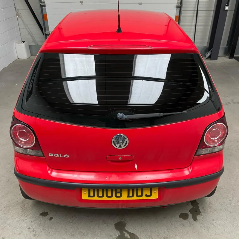 Red VW Polo 5% Window Tinting