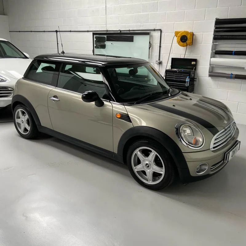 MINI Cooper R50 Gloss Black Bonnet Stripes
