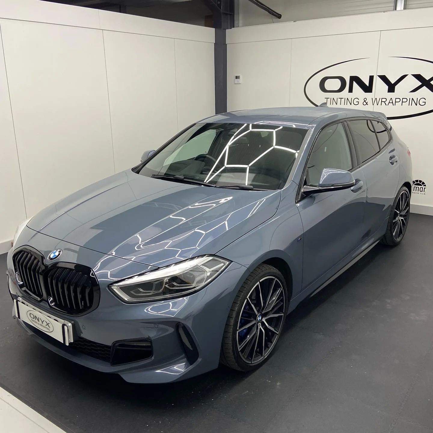 BMW 1 Series F40 Black Side Skirts and Badges