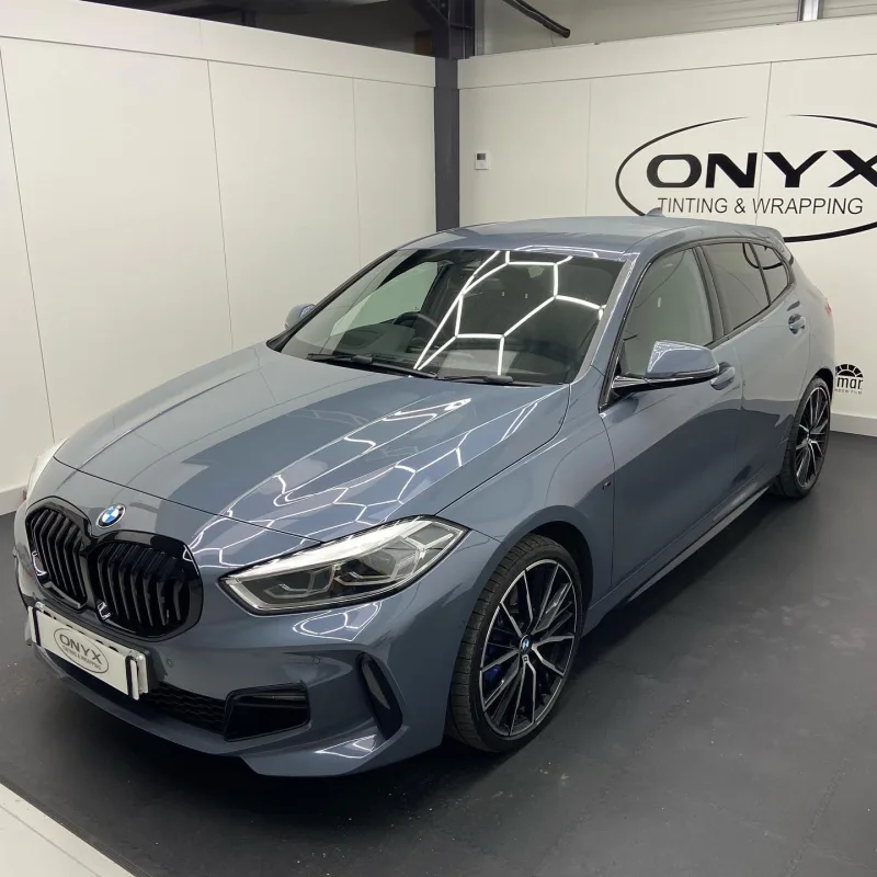 BMW 1 Series F40 Black Side Skirts and Badges