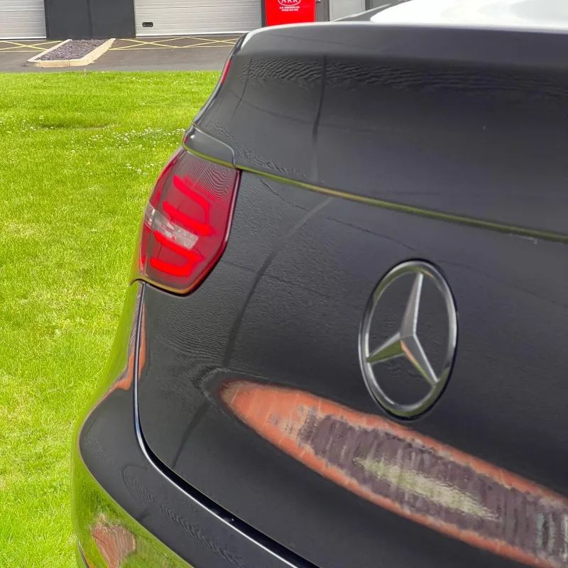 Black Mercedes-Benz GLC Coupe Chrome Delete