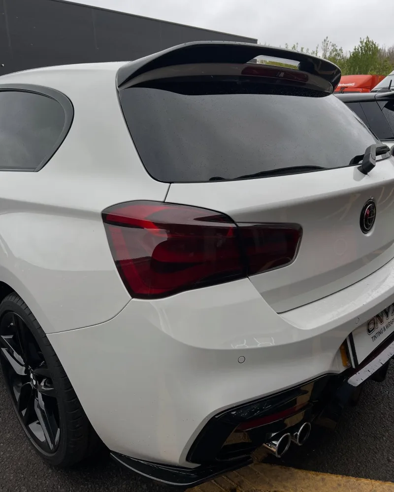 BMW 1 Series F21 5% Tint, Sunstrip & Smoked Rear Lights