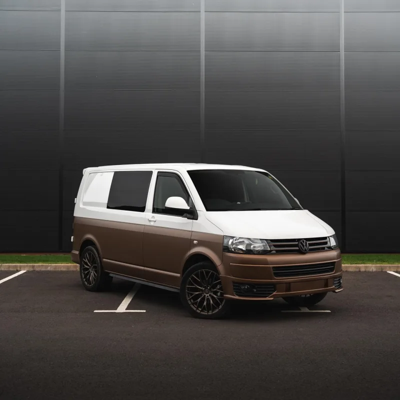 VW Transporter Bronze Half Wrap