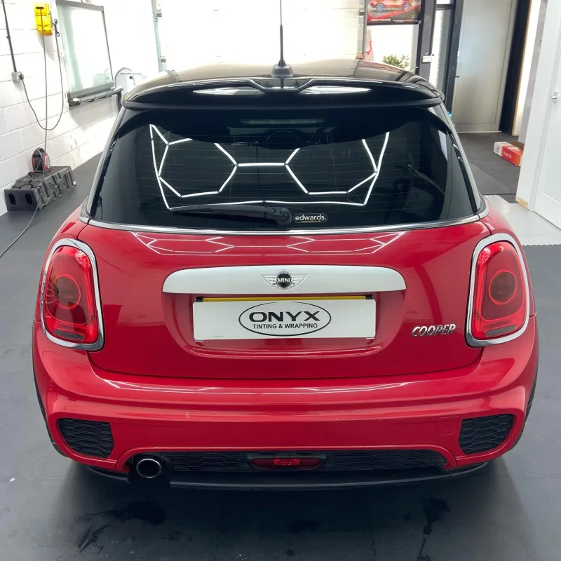 Red MINI Cooper F56 LLumar 15% Window Tinting
