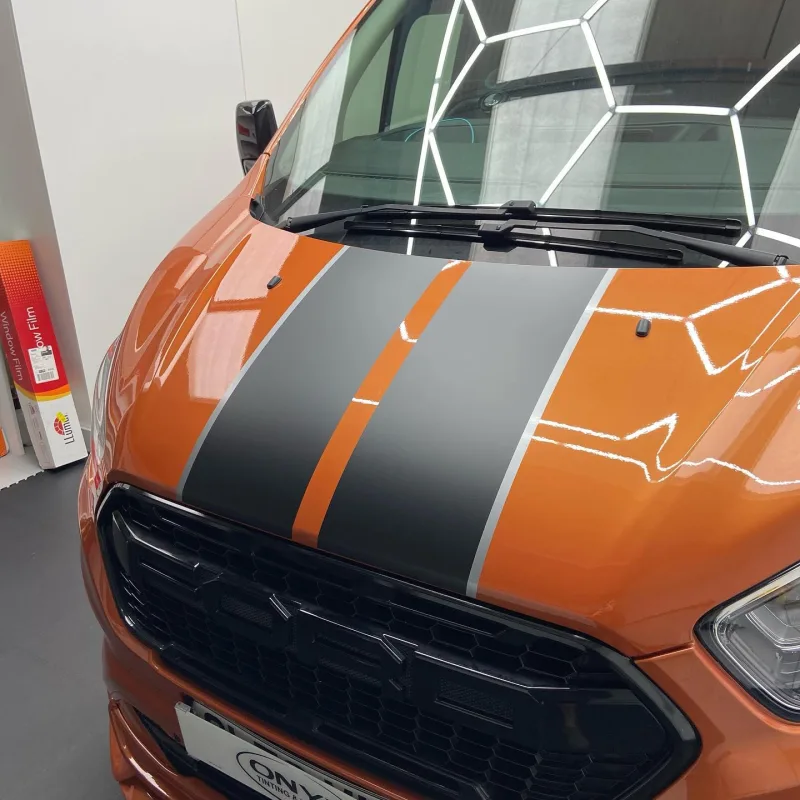 Ford Transit Custom Black Stripes & Side Decals