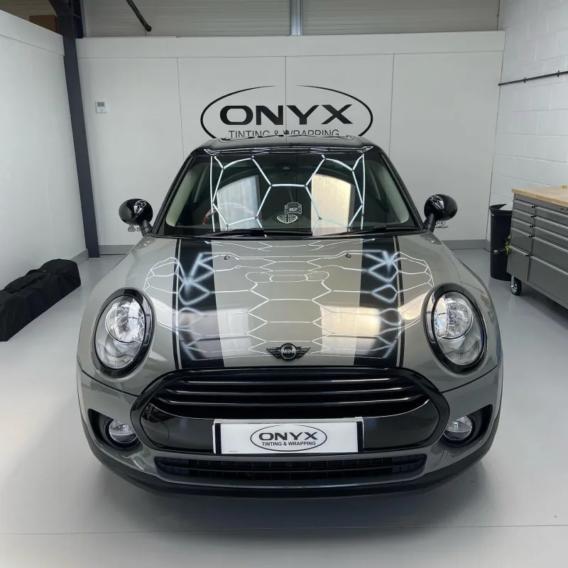 MINI Clubman F54 Gloss Black Bonnet Stripes