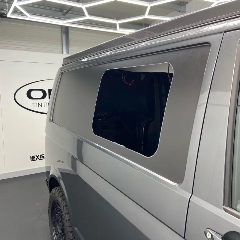 VW Transporter Matte Black Side Panel Wrap