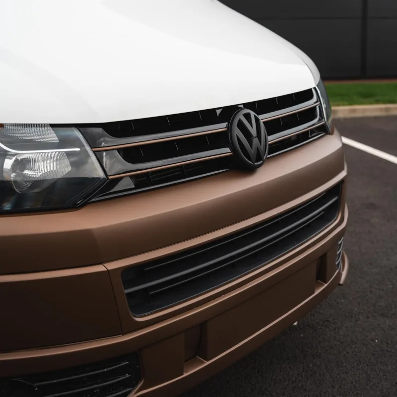 VW Transporter Bronze Half Wrap