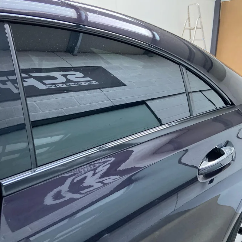 Mercedes CLA 220d Rear Tint and Beltline Dechrome