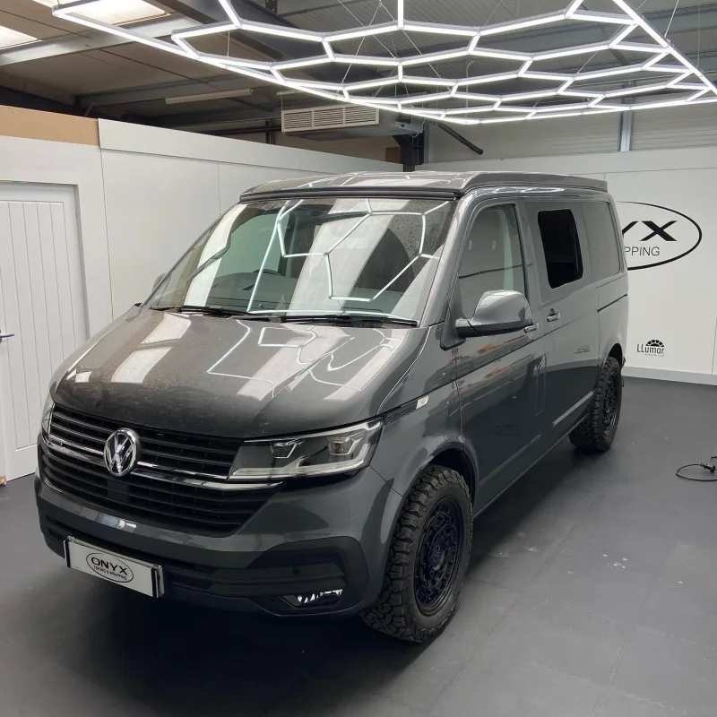 VW Transporter Matte Black Side Panel Wrap