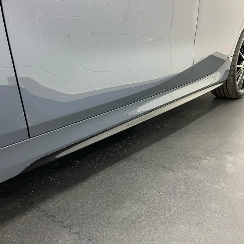 BMW 1 Series F40 Black Side Skirts and Badges
