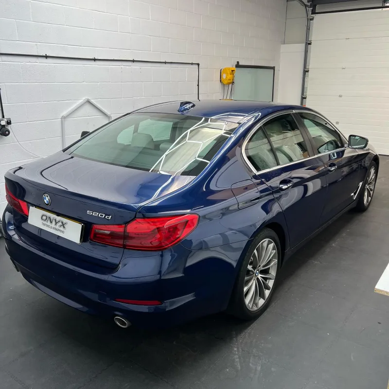 BMW 520d G30 Window Tinting and Chrome Delete