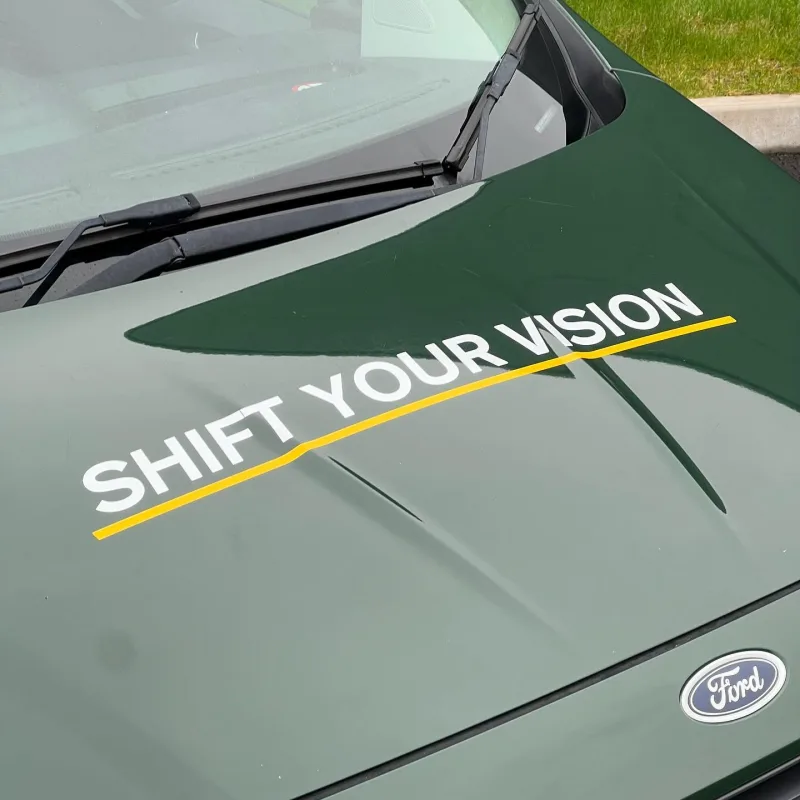 CCS Ford Transit Courier Signage and Rear Chevrons