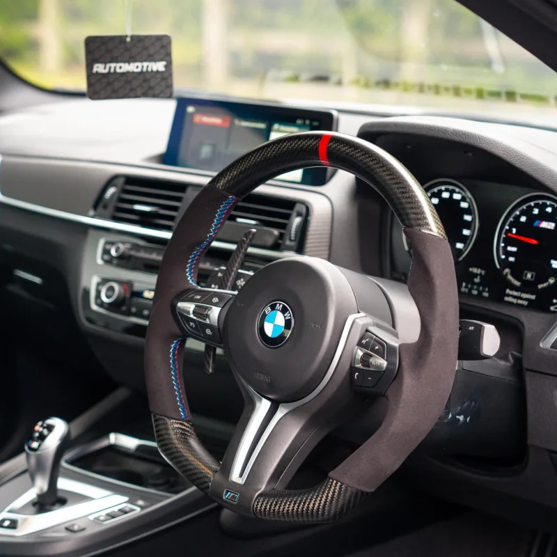 BMW M2 Competition F87 Carbon Steering Wheel and MST Intake