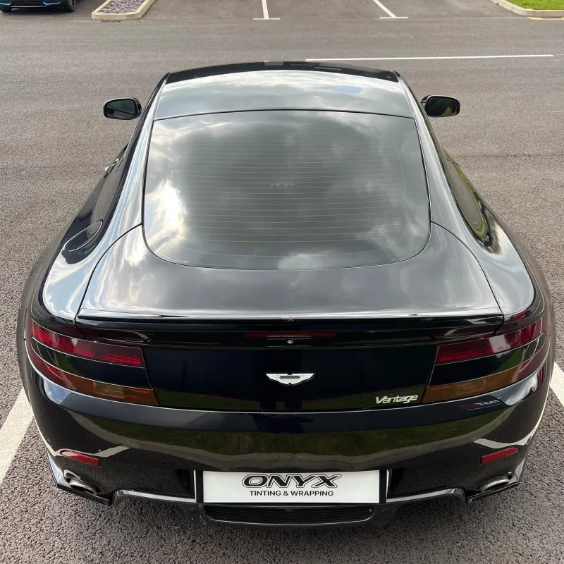Aston Martin Vantage Window Tinting & Gloss Black Chrome Delete