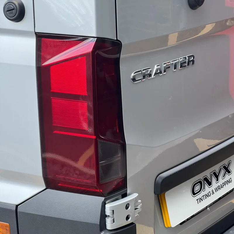 VW Crafter Rear Light Tint, Sunstrip and Black Grille