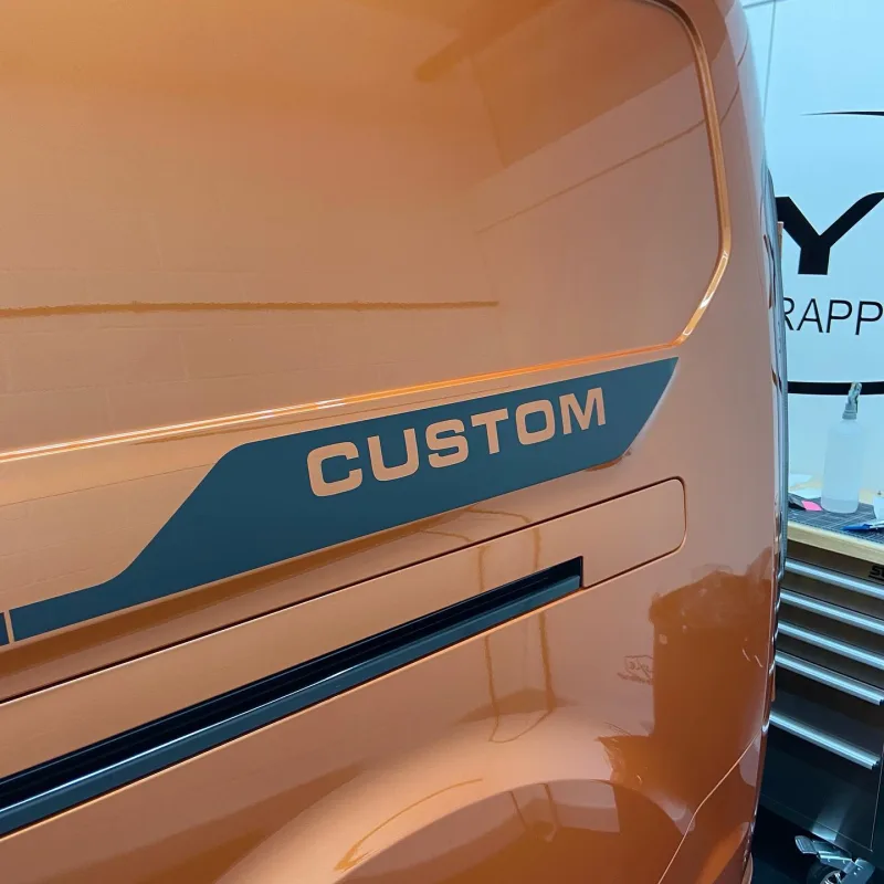 Ford Transit Custom Black Stripes & Side Decals