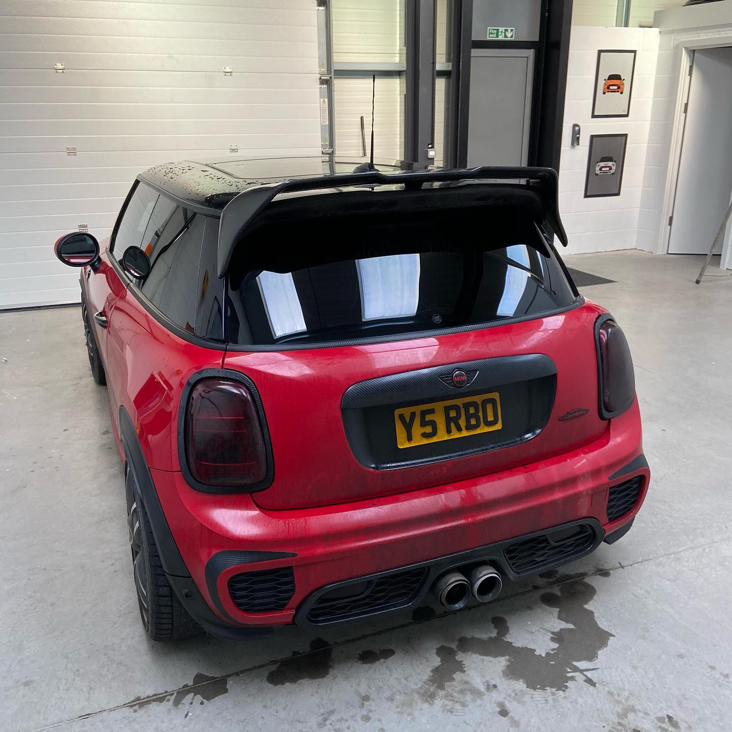 Red MINI John Cooper Works F56 5% Window Tinting