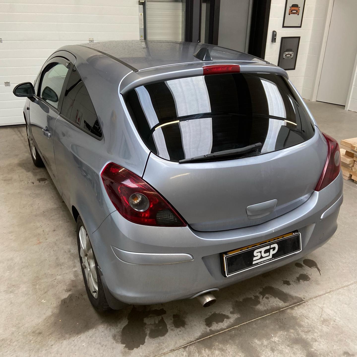 Silver Vauxhall Corsa 5% Rear Window Tint
