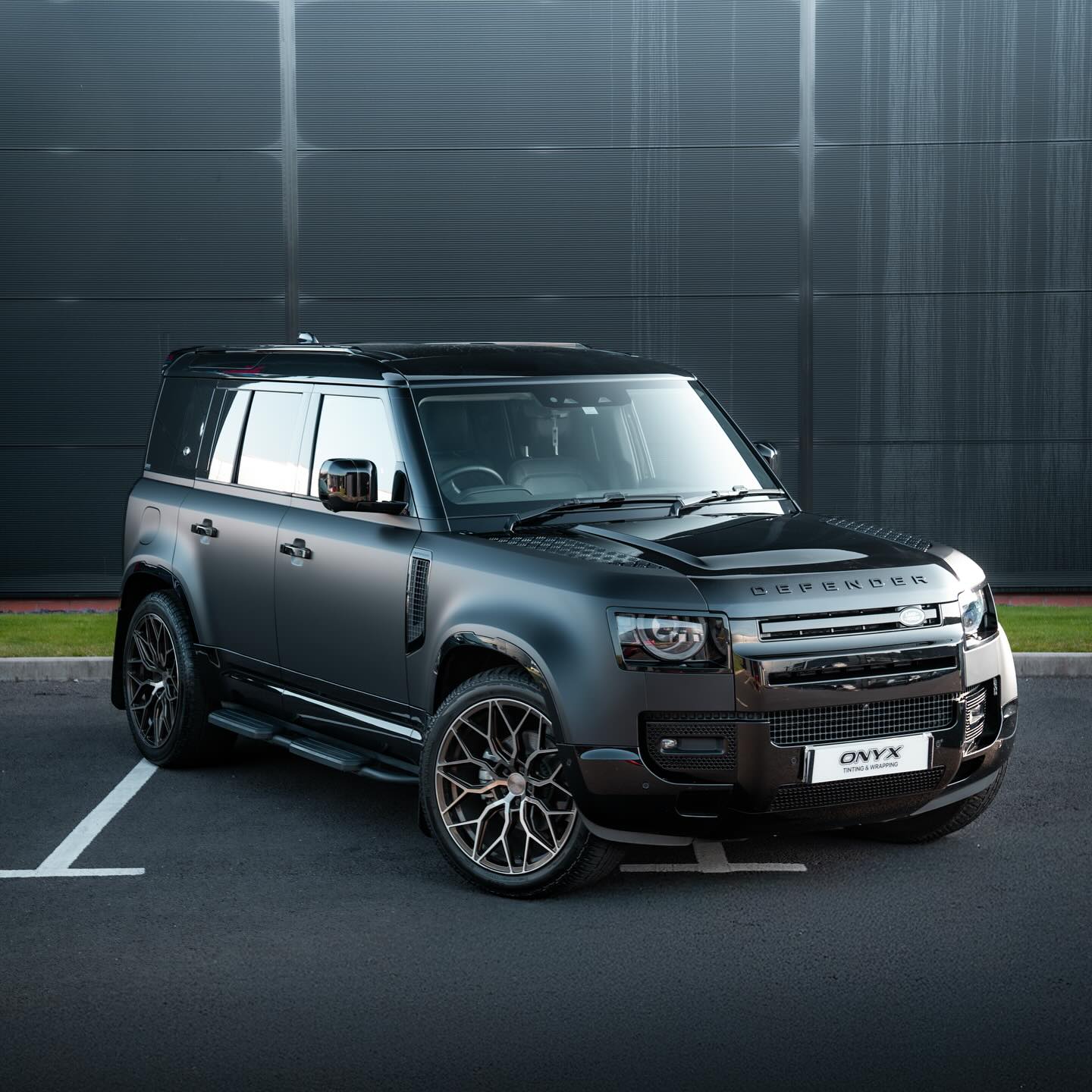 Land Rover Defender 110 Satin Black Wrap