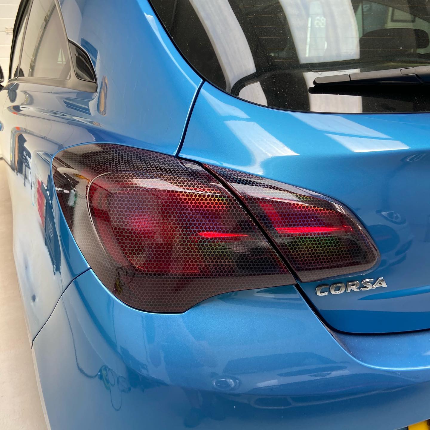 Vauxhall Corsa VViViD Hexagon Rear Light Tint