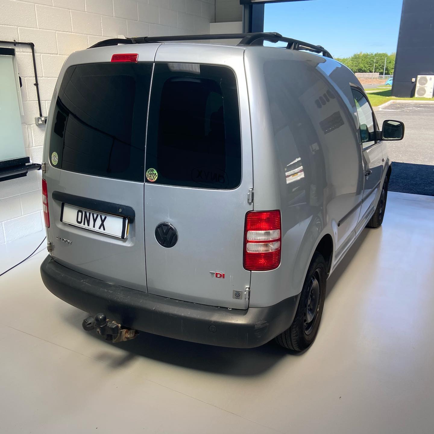 Silver VW Caddy LLumar 5% Window Tinting