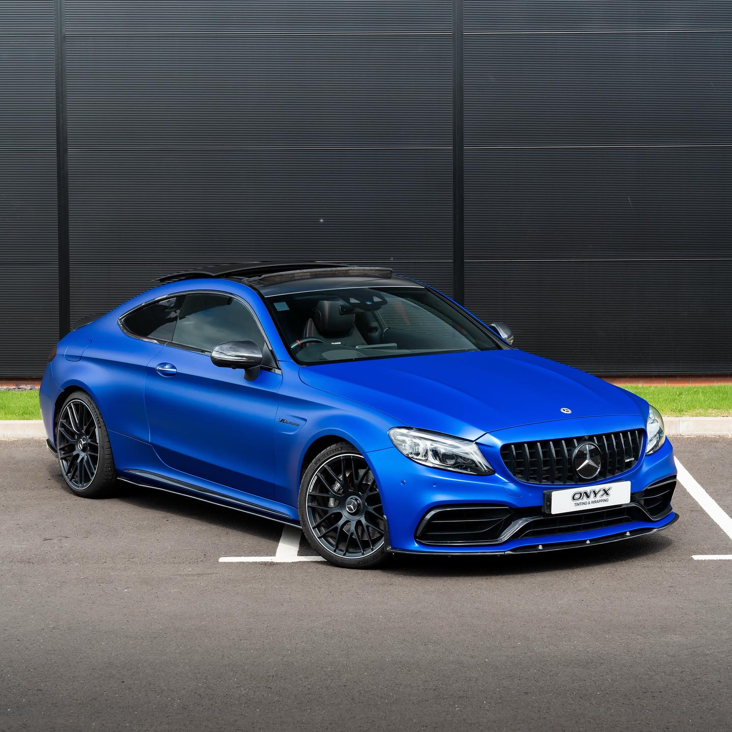 Mercedes-AMG C63 C205 Satin Metallic Admiral Blue Wrap