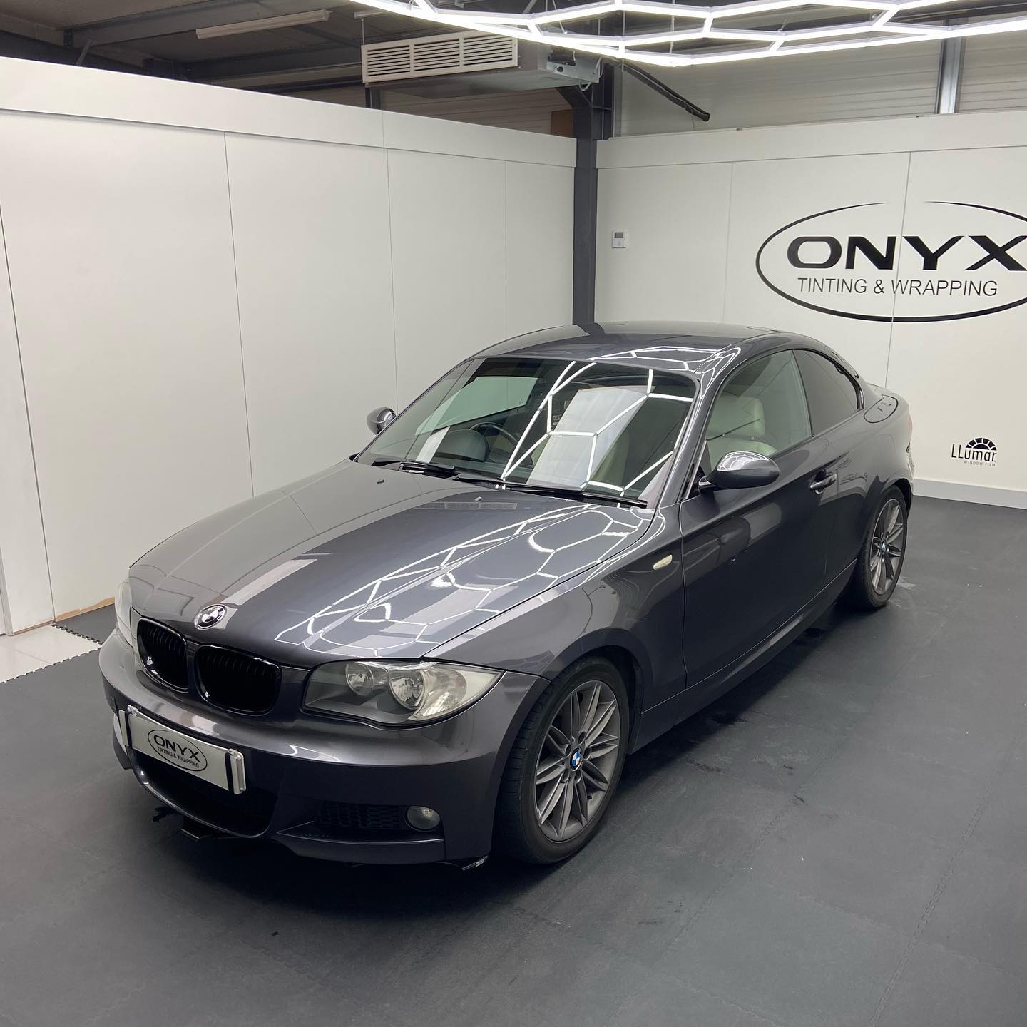 BMW 1 Series Coupe E82 Tint, Sunstrip and Dechrome