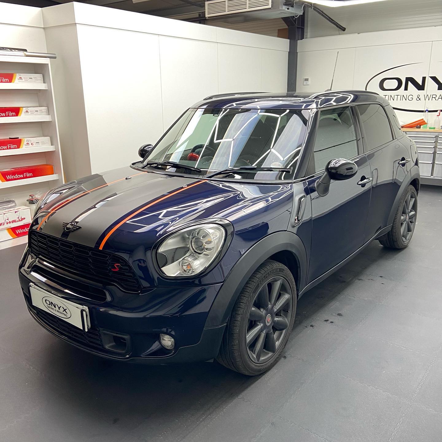 MINI Countryman R60 Satin Grey Bonnet & Boot Stripes