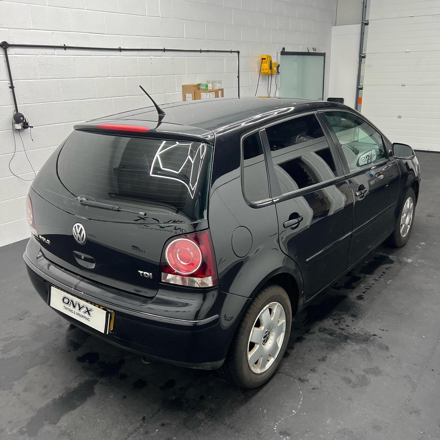 Black VW Polo 5% Rear Window Tinting
