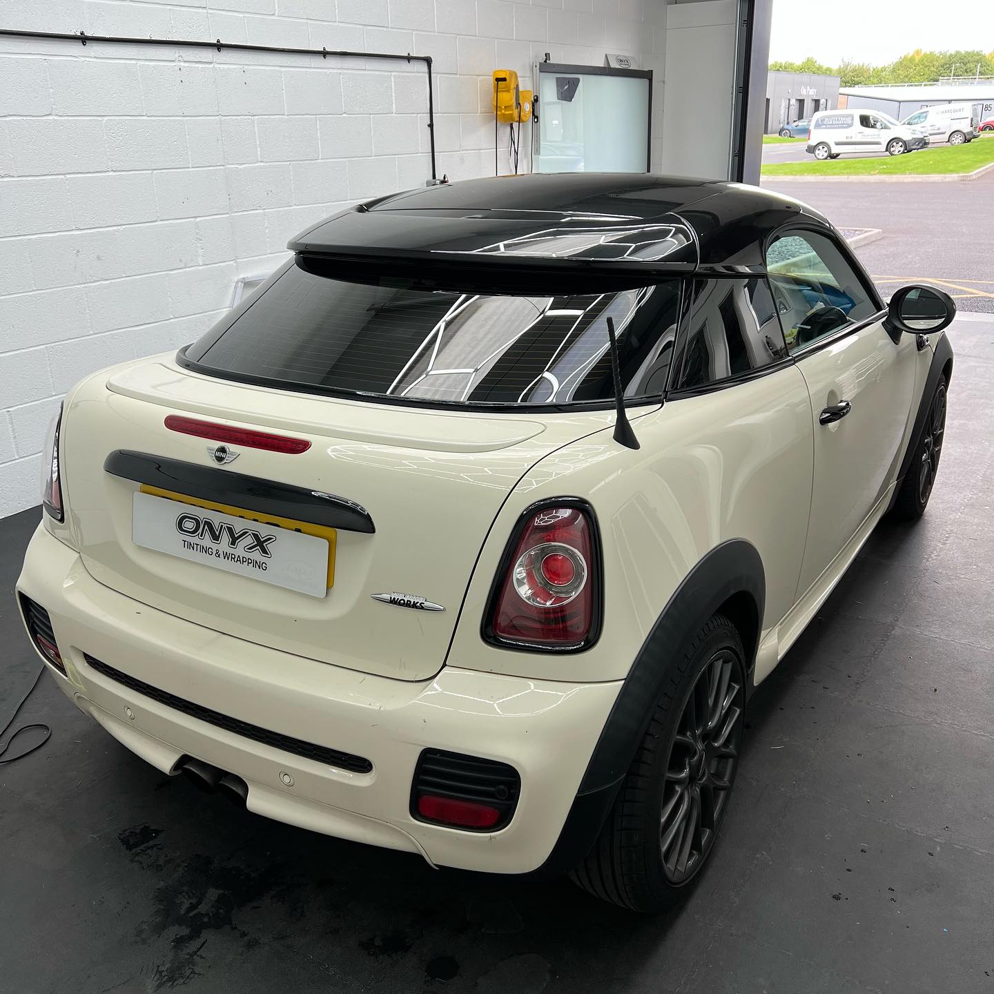 MINI JCW Coupe R58 5% Tint and Chrome Delete