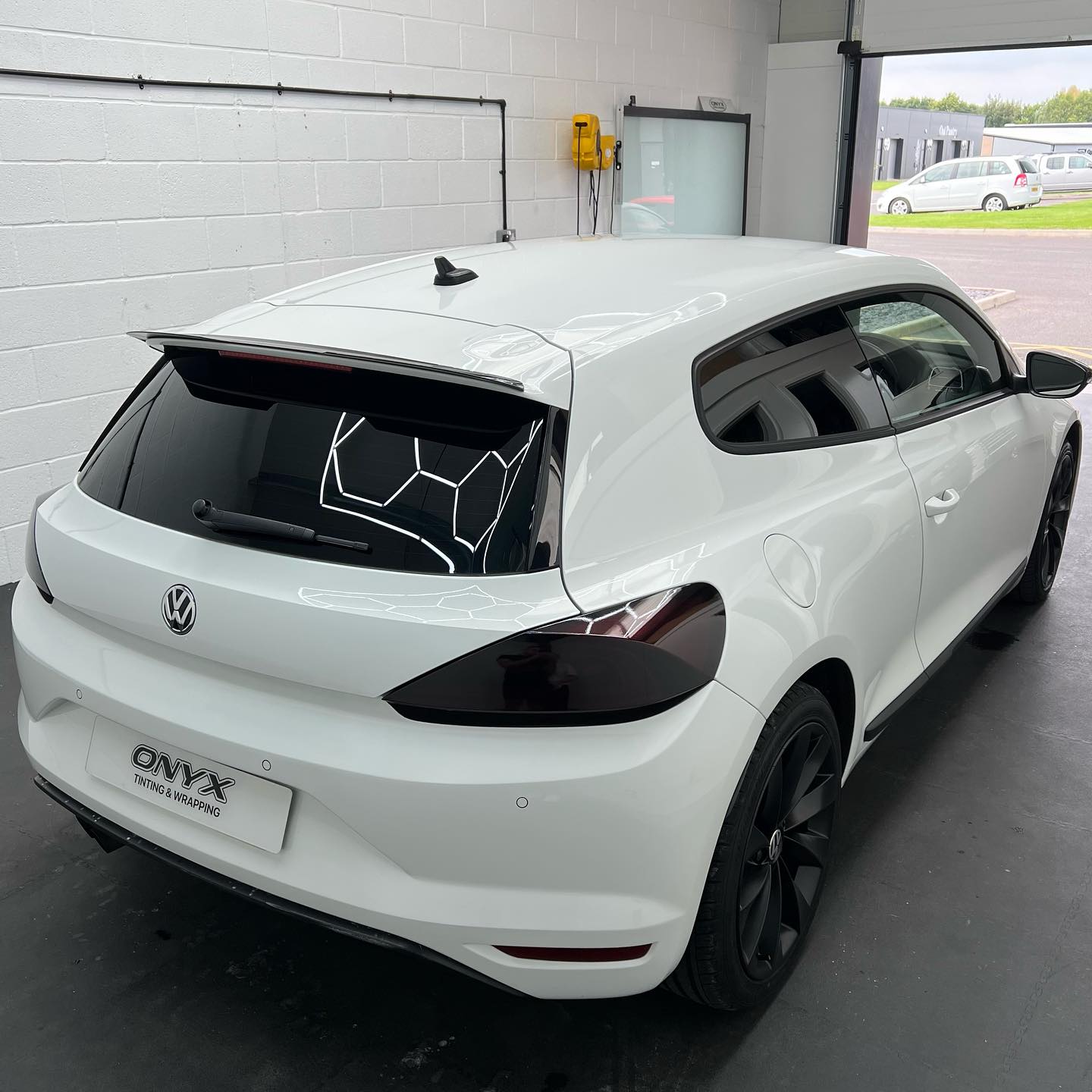 VW Scirocco 5% Window Tint, Dark Rear Lights and Black Mirrors