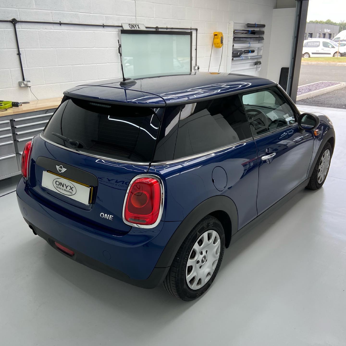 Blue MINI One F56 5% Window Tinting