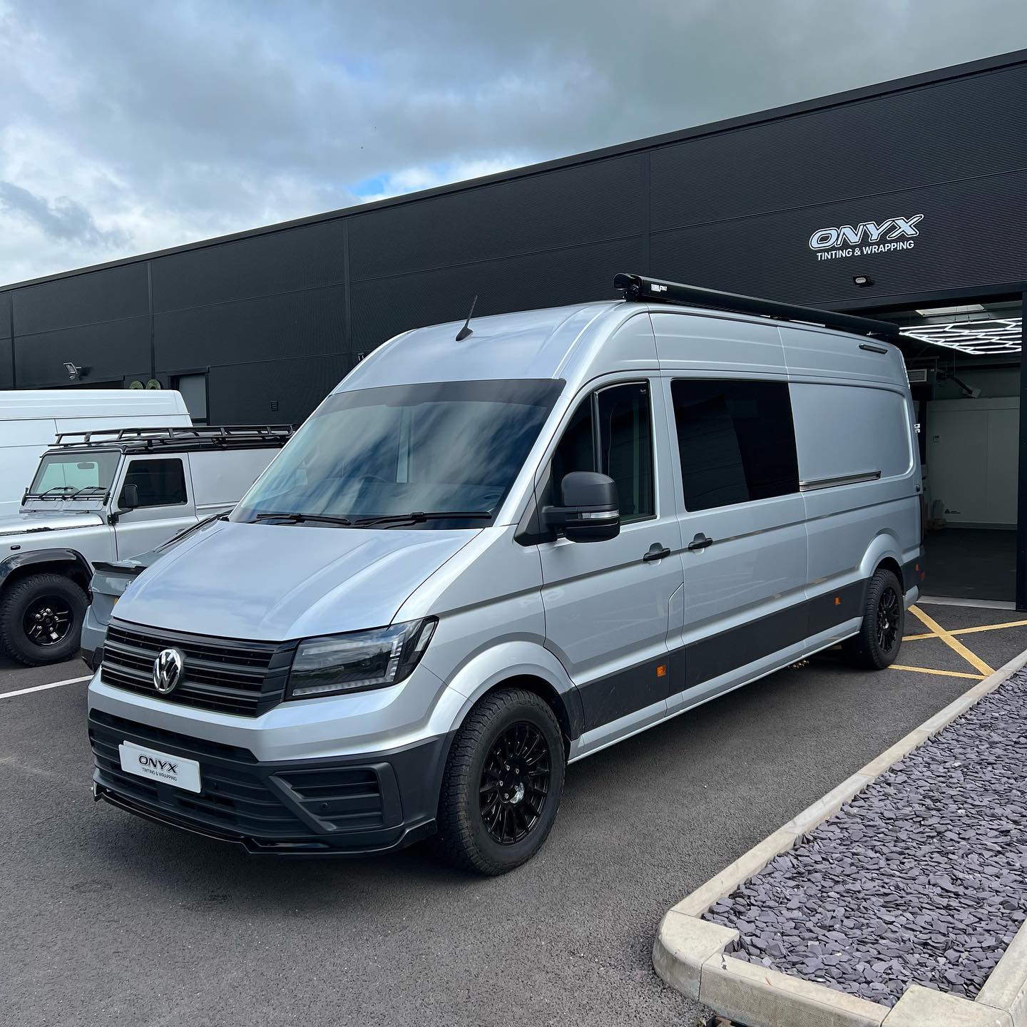 VW Crafter Rear Light Tint, Sunstrip and Black Grille