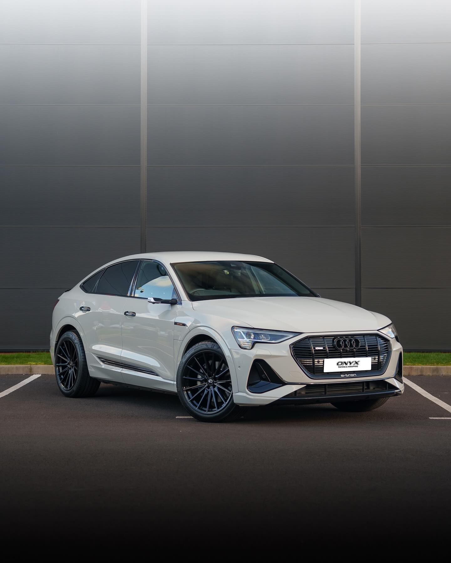 Audi e-tron Sportback Pale Celadon Wrap and Brock B43 Wheels